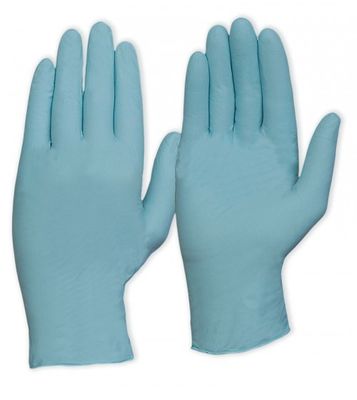 Große chemische beständige Wegwerfnitril-Handschuhe pulverisieren frei