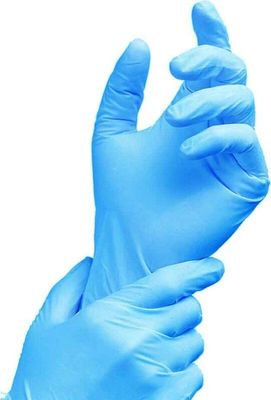 100 Satz-Krankenhaus-Wegwerfhandschuh-blaues Nitril biologisch abbaubar
