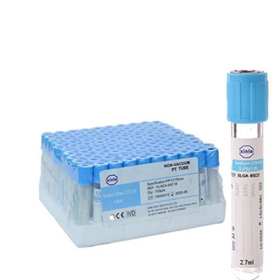 Natriumcitrat-Plasma-Vorbereitungs-hellblaues Spitzenedta-Blutprobe-Rohr